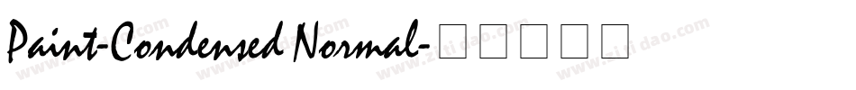 Paint-Condensed Normal字体转换